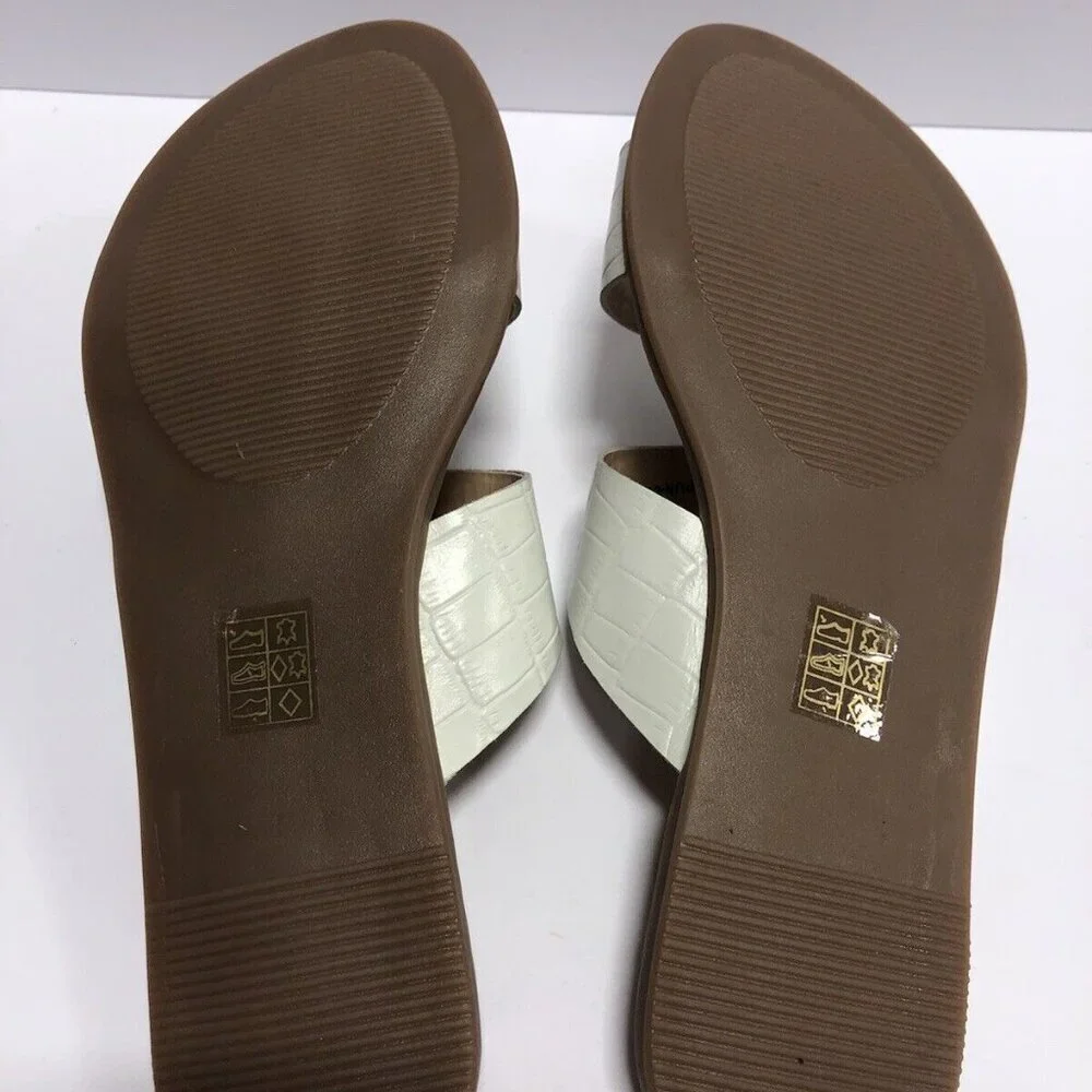 Chinese Laundry Women’s Ponder Slide Sandals White Size 7.5 M